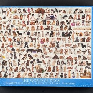 Brand New EuroGraphics The World of Dogs 1000-Piece Puzzle, Factory-sealed